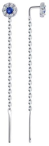 Серьги Diamant 94-120-01037-1 вес 1.23 г серебро, фианит купить,8311