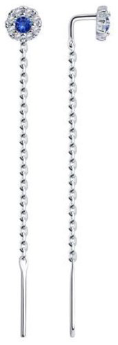 Серьги Diamant 94-120-01037-1 вес 1.23 г серебро, фианит купить,8311