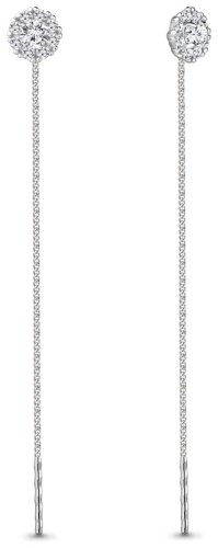 Серьги AQUAMARINE 41024а.5 вес 1.51 г серебро, фианит купить,10942