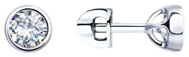 Серьги Diamant 94-122-01652-1 вес 1.7 г серебро, фианит купить,12312