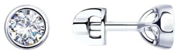 Серьги Diamant 94-122-01652-1 вес 1.7 г серебро, фианит купить,12312