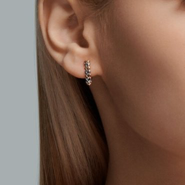 Серьги Diamant 51-120-02212-1 вес 1.76 г золото, без вставок купить,124659
