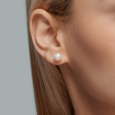 Пусеты Diamant 51-322-01853-2 вес 1.7 г золото, жемчуг купить,107300