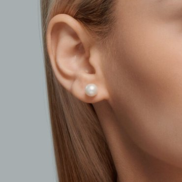 Пусеты Diamant 51-322-01853-2 вес 1.7 г золото, жемчуг купить,107300