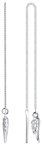 Серьги-цепочки SOKOLOV 94024422-sk23 вес 1.19 г серебро, без вставок купить,NaN