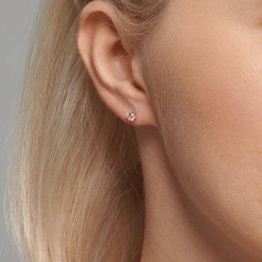 Пусеты Diamant 51-122-00733-2 вес 1.01 г золото, фианит купить,NaN
