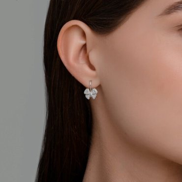 Серьги Diamant 94-120-02184-1 вес 1.73 г серебро, фианит купить,8689