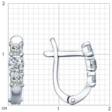 SOKOLOV 94021704-sk10 1.45 г серебро, фианит купить,12192
