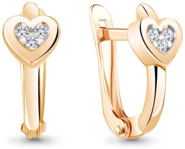 Серьги AQUAMARINE 48868А.6 вес 1.42 г серебро, фианит купить,NaN