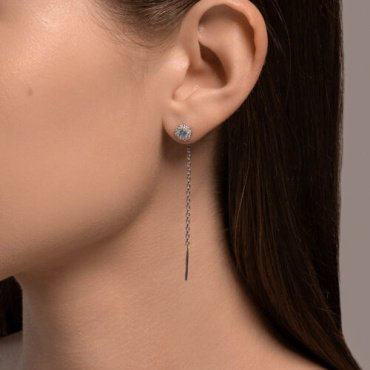 Серьги SOKOLOV 94026663 вес 1.33 г серебро, фианит купить,9004