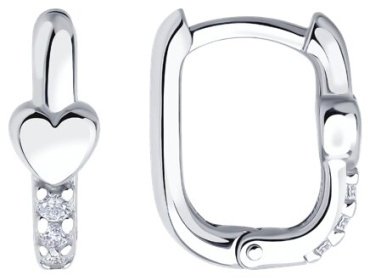 Серьги SOKOLOV 94026871 вес 2.27 г серебро, фианит купить,NaN