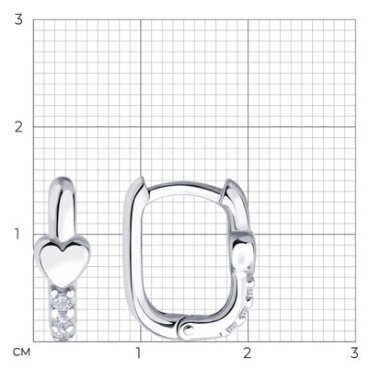 Серьги SOKOLOV 94026871 вес 2.27 г серебро, фианит купить,NaN