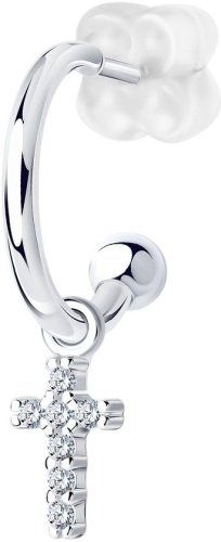 Серьги SOKOLOV 94170136 вес 0.74 г серебро, фианит купить,NaN