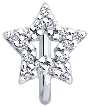 Серьги SOKOLOV 94170406_s вес 0.61 г серебро, фианит купить,5999