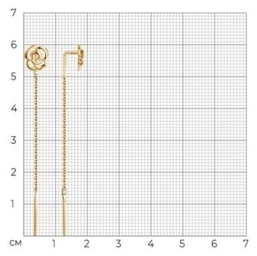 Серьги SOKOLOV 027747 вес 1.21 г золото, без вставок купить,103658