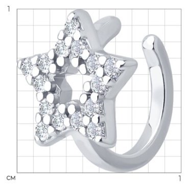 Серьги SOKOLOV 94170406_s вес 0.61 г серебро, фианит купить,5999