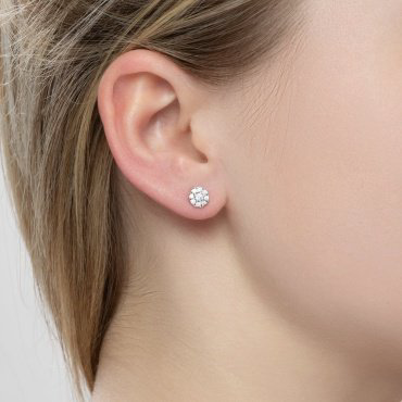 Серьги SOKOLOV 94021906 вес 1.59 г серебро, фианит купить,14062