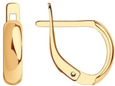 Серьги Diamant 51-120-01225-1 вес 1.51 г золото, без вставок купить,129448