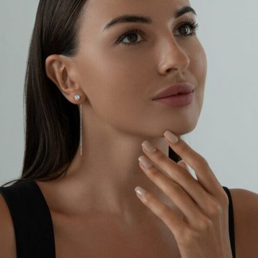 Серьги-цепочки SOKOLOV 92022161 вес 1.55 г серебро, топаз купить,NaN