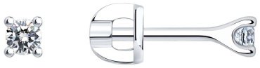 Пусеты SOKOLOV 94025989_skazka_2 вес 1.12 г серебро, фианит купить,9998