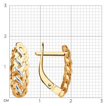 Серьги Diamant 51-120-02295-1 вес 2.75 г золото, без вставок купить,302141