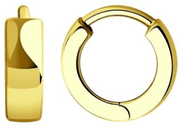 Серьги Diamant 53-120-01518-1 вес 2.15 г золото, без вставок купить,202542