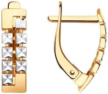 Серьги Diamant 51-120-02259-1 вес 1.93 золото, без вставок купить,155877