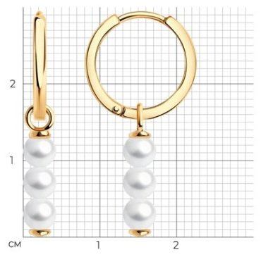 Серьги SOKOLOV 792304 вес 3.01 г золото, жемчуг - ForteMarket Серьги SOKOLOV 792304 вес 3.01 г золото, жемчуг купить,221156