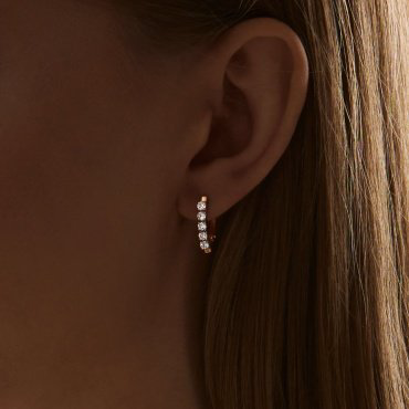 Серьги SOKOLOV 029484 вес 2.24 г золото, фианит купить,164450.00000000003