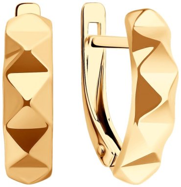 Серьги Diamant 51-120-02280-1 вес 2.36 золото, без вставок купить,153999