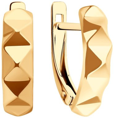 Серьги Diamant 51-120-02280-1 вес 2.36 золото, без вставок купить,153999