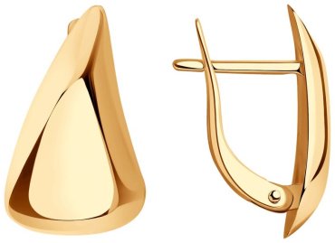 Серьги Diamant 51-120-01520-1 вес 2.33 золото, без вставок купить,210708