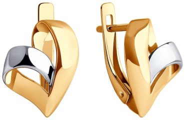 Серьги Diamant 51-120-02203-1 вес 2.75 золото, без вставок купить,216640