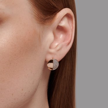 Серьги Diamant 51-120-02253-1 вес 2.96 золото, фианит купить,222875