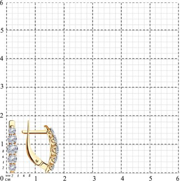 Diamant 51-120-00308-1 2.27 г золото, фианит купить,162453
