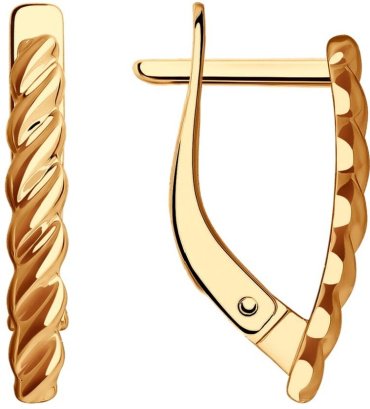 Серьги LUXOR JEWELRY 0200034 вес 1.63 г золото, без вставок купить,178092