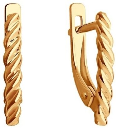 Серьги LUXOR JEWELRY 0200034 вес 1.63 г золото, без вставок купить,178092