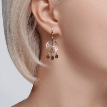 Серьги Diamant 53-121-02095-1 вес 3.22 г золото, без вставок купить,313857