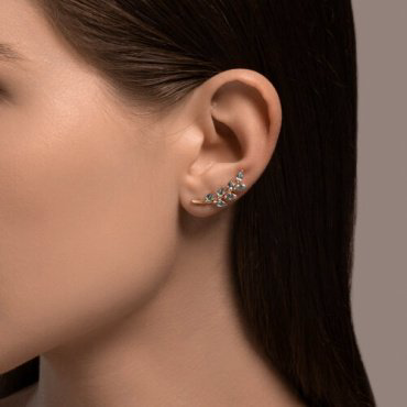 Кафф Diamant 51-320-02473-4 вес 2.52 г золото, топаз купить,211920