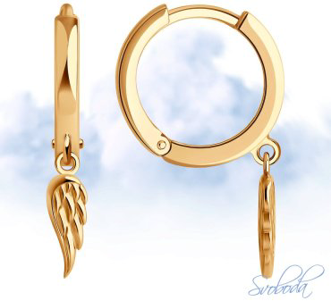 Серьги SOKOLOV 0200297 вес 3.23 г золото, без вставок купить,278445