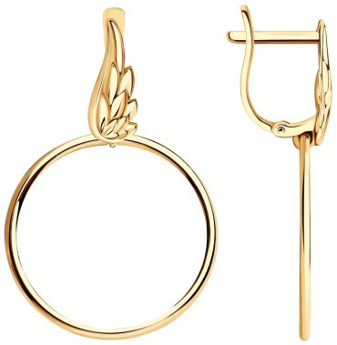 Серьги SOKOLOV 029324 вес 2.9 г золото, без вставок купить,218377
