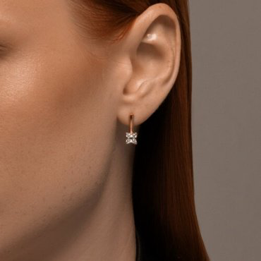 Серьги SOKOLOV 0200339 вес 3.14 г золото, фианит купить,270320