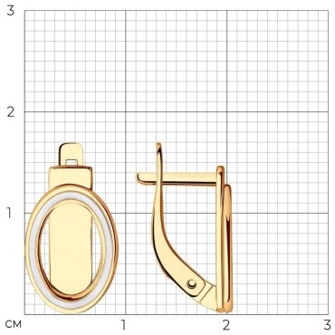 Серьги SOKOLOV 029796 вес 2.32 г золото, без вставок купить,NaN