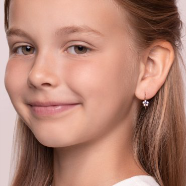 Серьги SOKOLOV 022680 вес 1.48 г золото, фианит купить,149871
