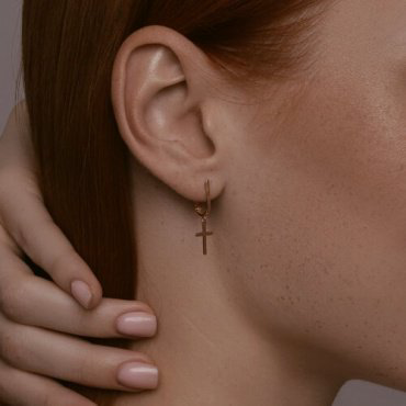 Серьги Diamant 51-121-02579-1 вес 1.47 г золото, без вставок купить,164981