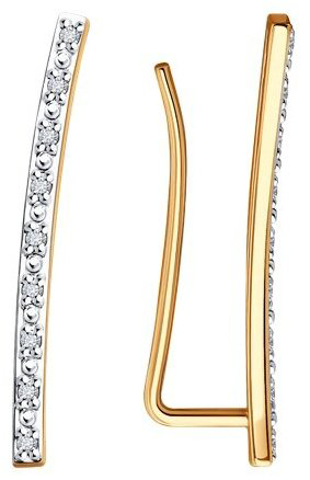 Кафф Diamant 51-220-02024-1 вес 0.95 г золото, бриллиант купить,165099