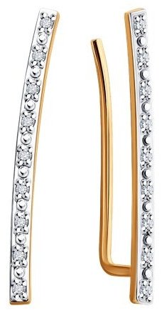 Кафф Diamant 51-220-02024-1 вес 0.95 г золото, бриллиант купить,165099