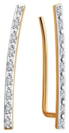 Кафф Diamant 51-220-02024-1 вес 0.95 г золото, бриллиант купить,165099