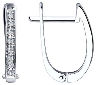 Серьги SOKOLOV 1020972 вес 1.77 г золото, бриллиант купить,249998