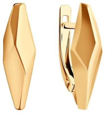 Серьги Diamant 51-120-02275-1 вес 2.4 г золото, без вставок купить,NaN
